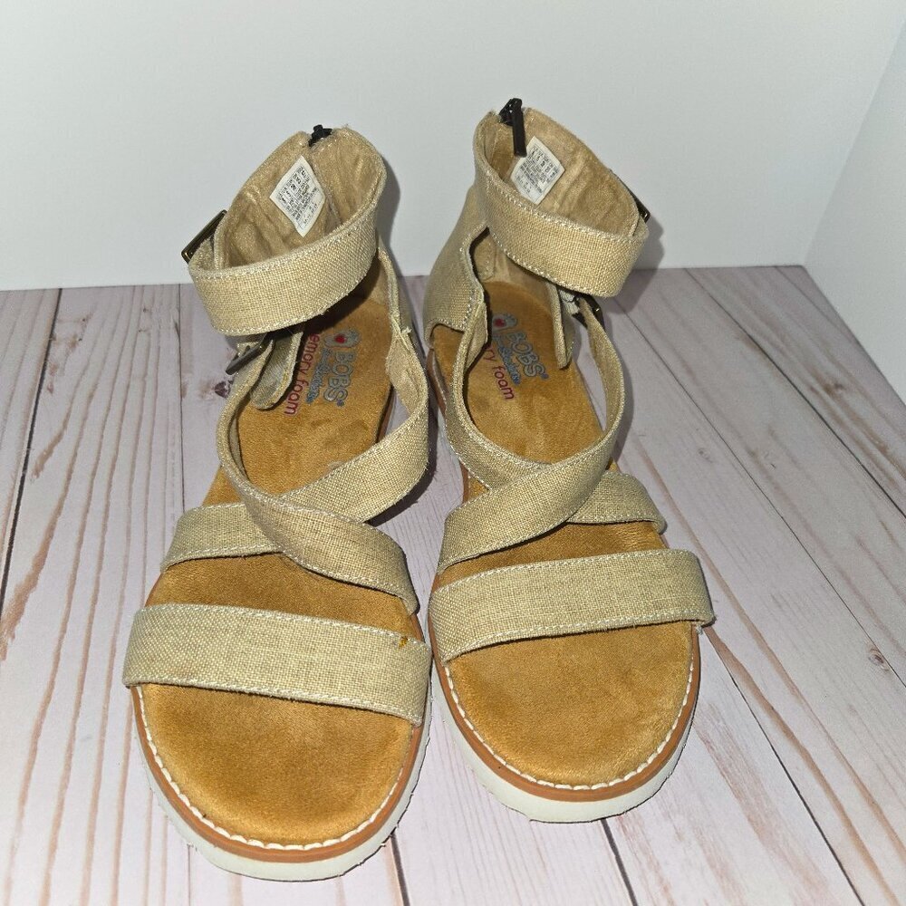 BOBS Desert Kiss - Golden Trail Sandal Women's size 8 in color Natural
